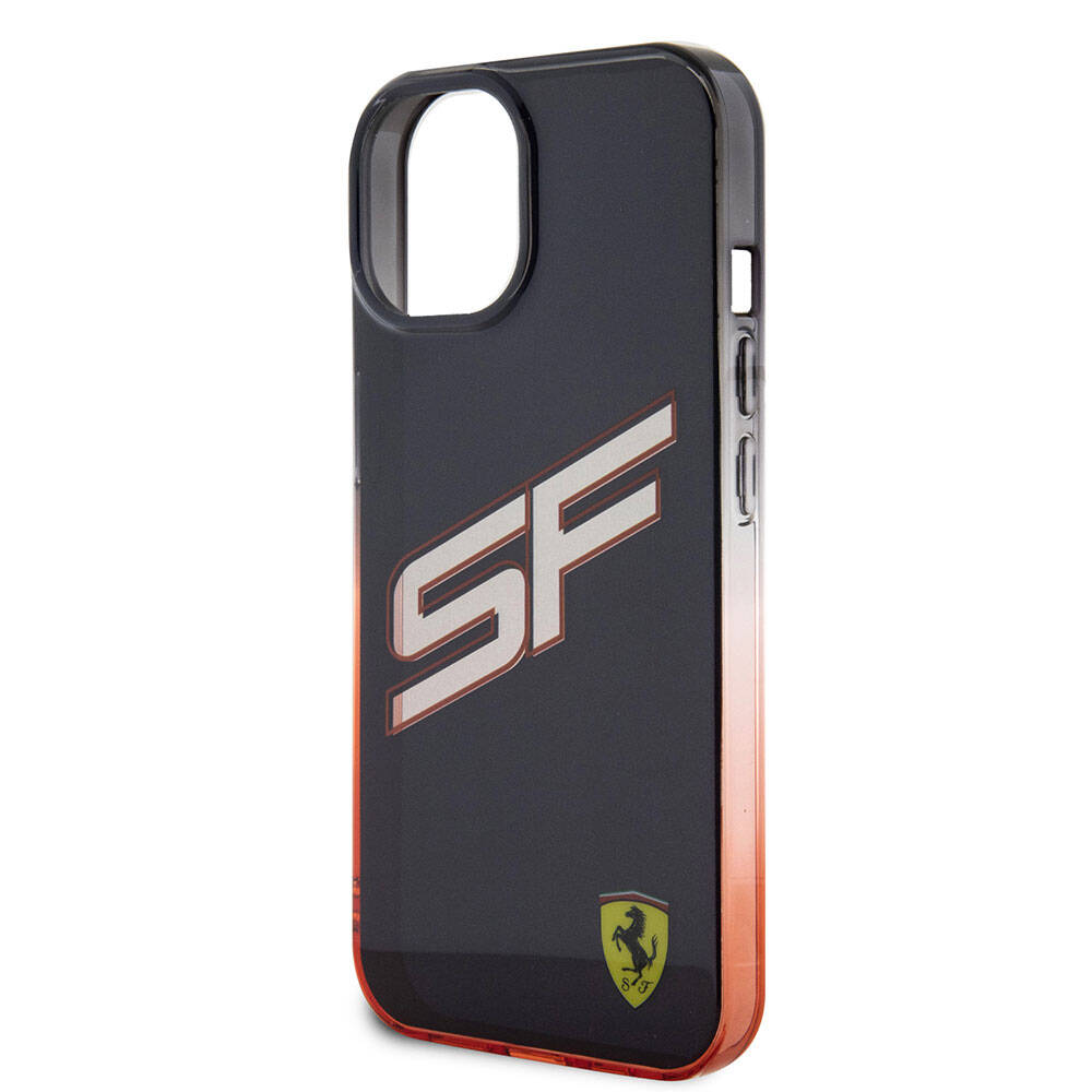 Ferrari iPhone 15 Orjinal Lisanslı Transparan SF Yazılı Kenarları Renk Geçişli Telefon Kılıfı Ferrari iPhone 15 Orjinal Lisanslı Transparan SF Yazılı Kenarları Renk Geçişli Telefon Kılıfı
